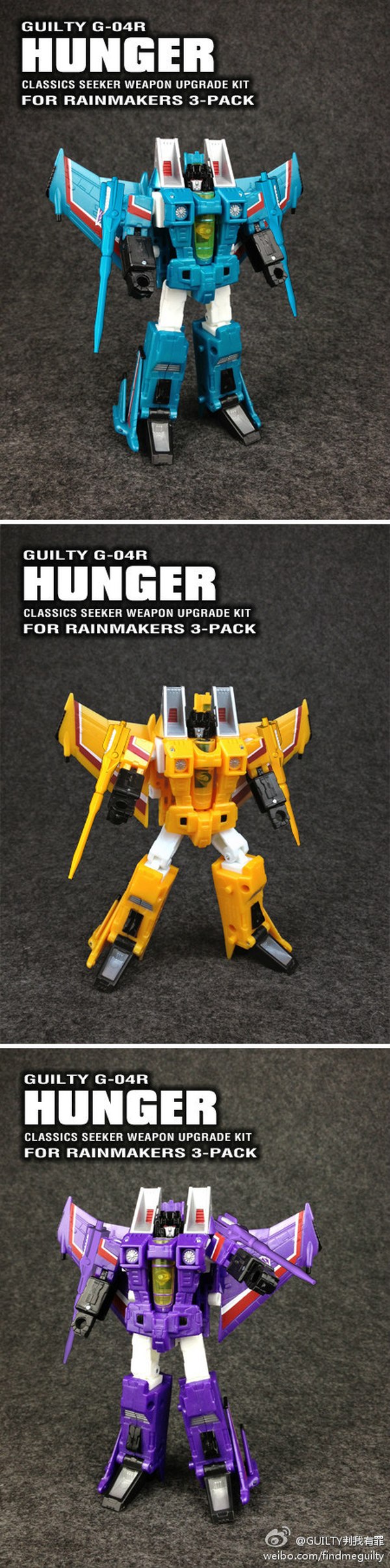 Find Me Guilty G-04R Hunger Classic Seeker Weapon Upgrades for BotCon Rainmakers Images