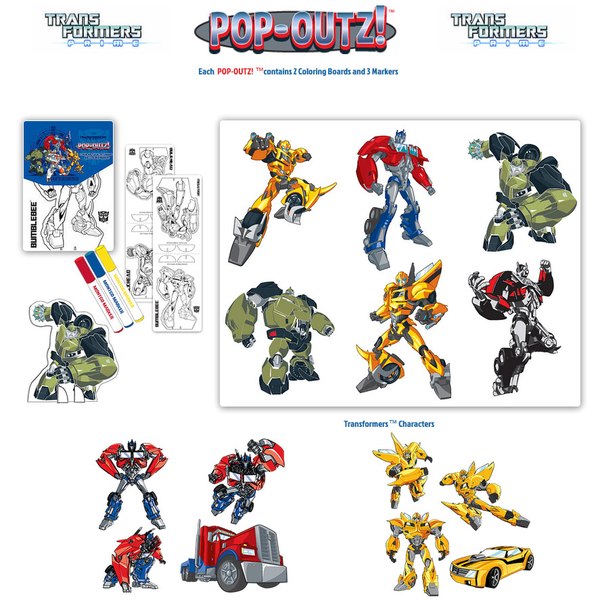 Transformers Prime Pop Outs Color And Play Sets Coming From Montco Crafts Image  (1 of 3)