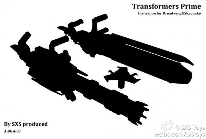 Transformers SXS A-07 Weapon kit for TFP Dreadwing 