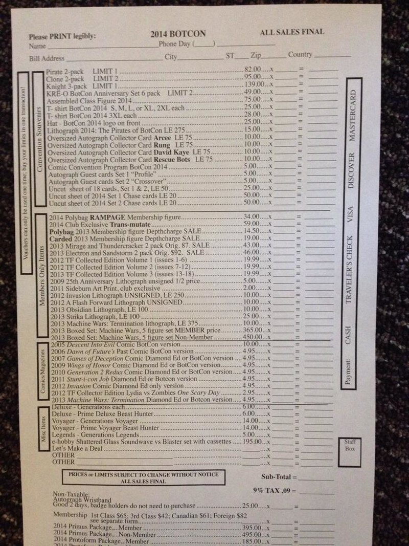 souvenir list