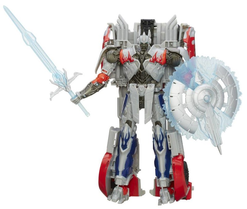 Transformers Age Of Extinction Platinum Silver Knight Optimus Prime Figure 