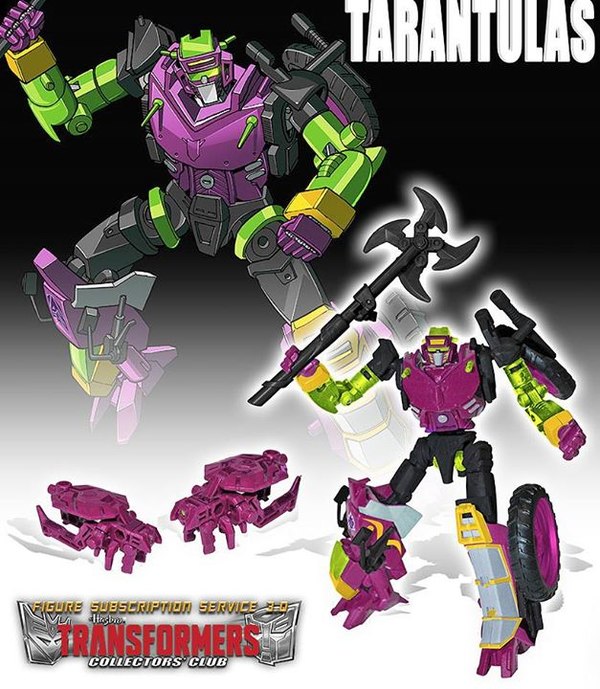 Tarantulas - Transformers Figure Subscription Service 3.0 Figure Images and Artwork Revealed