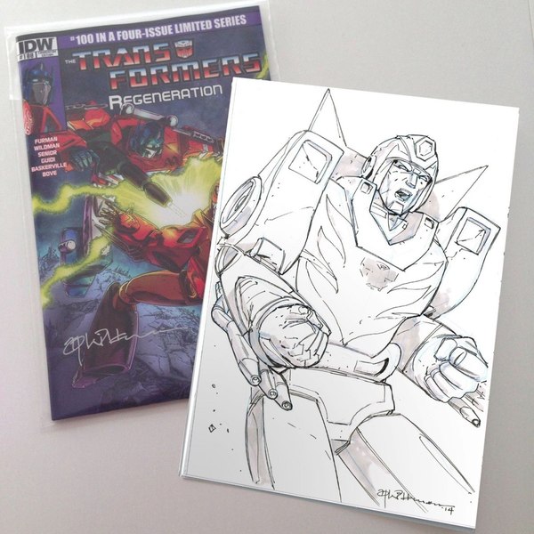 Andrew Wildman Sells Signed Copies of ReGeneration One #100 with Rodimus Sketchboards
