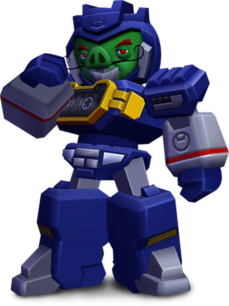 Soundwave as Chef Pig Character Preview From Angry Birds Transformers Game