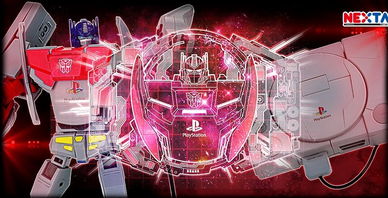 optimus prime featuring original playstation