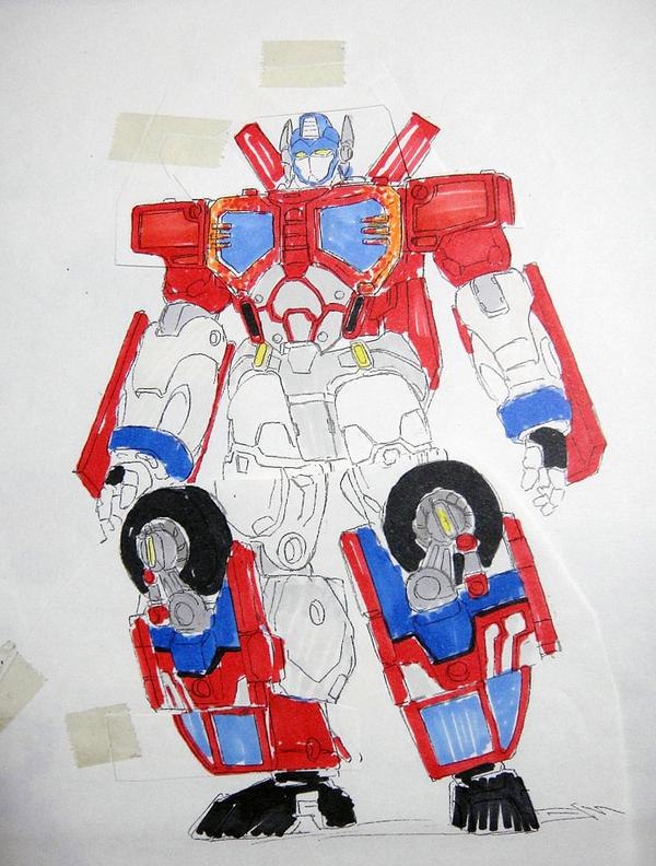 Hisashi Yuki Shares Early Concept Art For Fire Convoy For Car Robots' 15th Anniversary