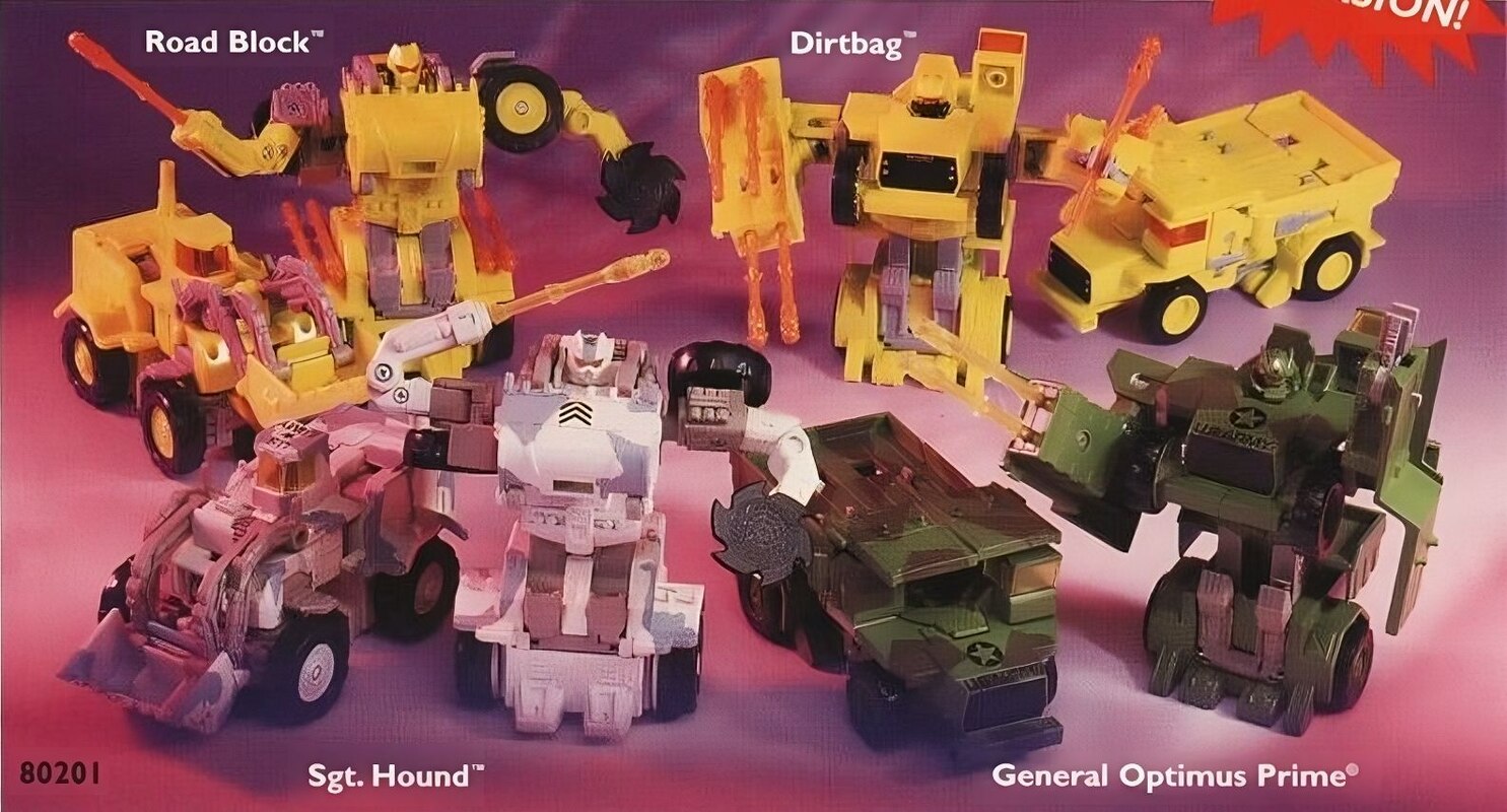 Transformers G2 Optimus General Prime Auto Roller