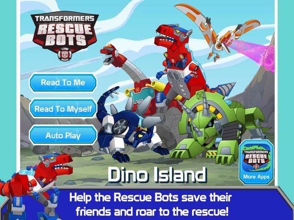Transformers Rescue Bots: Dino Island App By PlayDate Digital Lauches Today