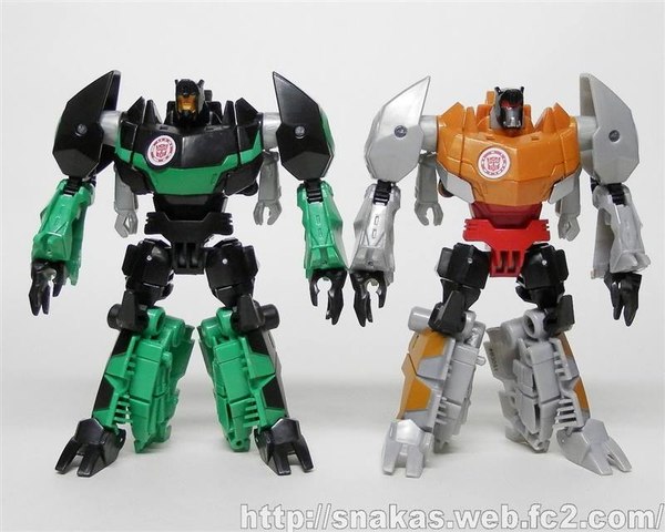 Transformers Warrior Class ~ GOLD ARMOR GRIMLOCK Figure ~ Robots in Disguise 