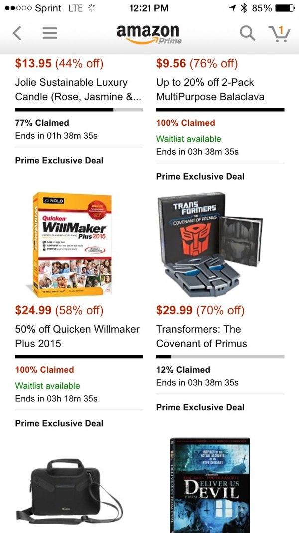 Transformers: The Covenant of Primus Amazon Lightning Deal For Prime Day