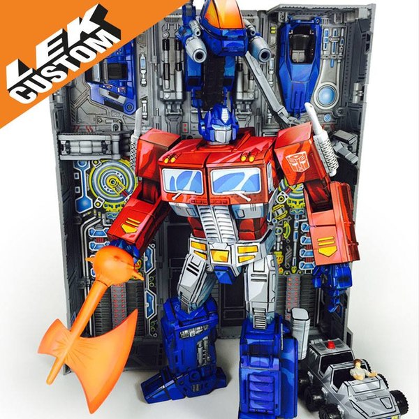 Custom Masterpiece Optimus And Soundwave Repaints In The Style of Transformers Devastation