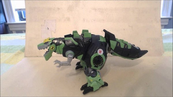 Transformers Adventure Battle Grimlock TakaraTomy Voyager Grimlock Remold Video Review