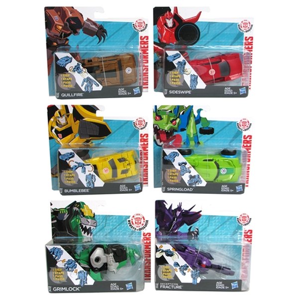Robots In Disguise One Step Changers Wave 8 - First In-Package Images Of Quillfire & Springload