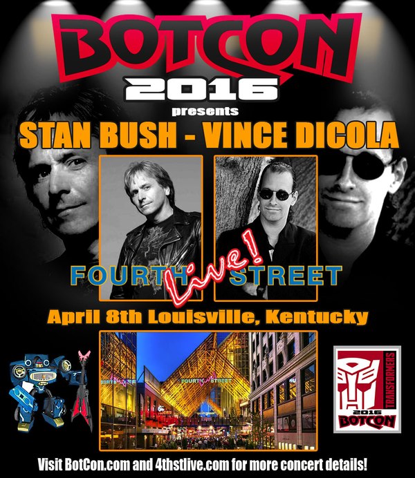 BotCon 2016 Stan Bush and Vince DiCola Transformers Movie Concert April 8th