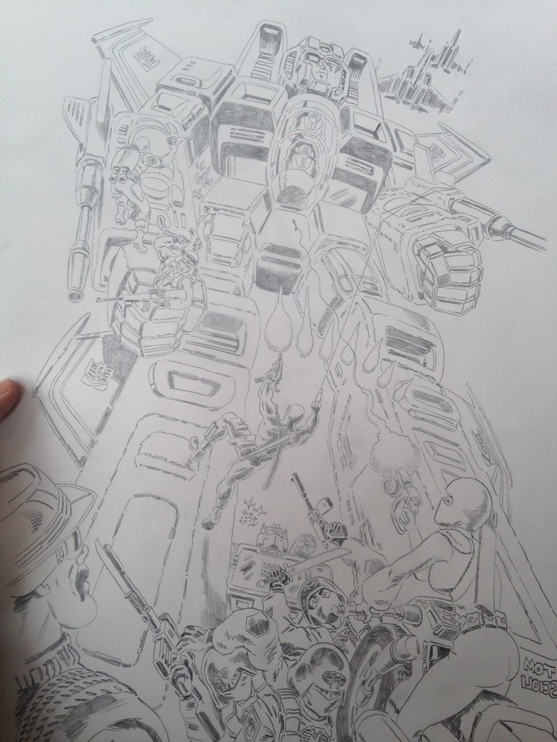 Transformers vs GI Joe Issue 13 Cover Art From Artist Tom Scioli