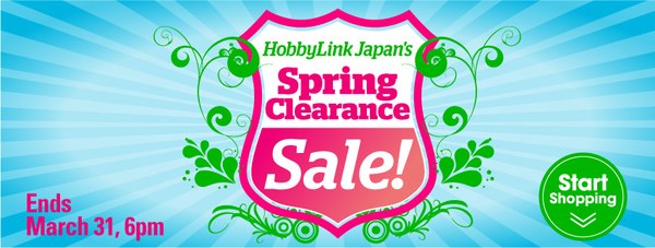 HobbyLink Japan's Spring Sale 2016 - Up to 75% Off!