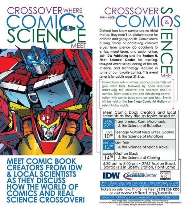 IDW Reuben F Fleet Science Center Flyer (1 of 1)