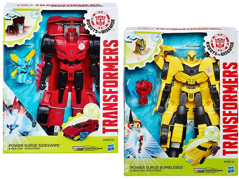 Transformers Robots in Disguise Surge Sideswipe & Mini-Con Windswipe New 