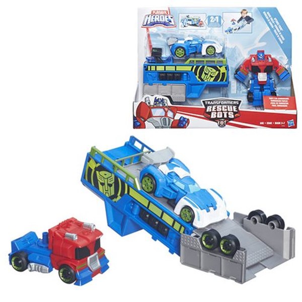 Rescue Bots Optimus Prime Racing Trailer New Image For Upcoming Set