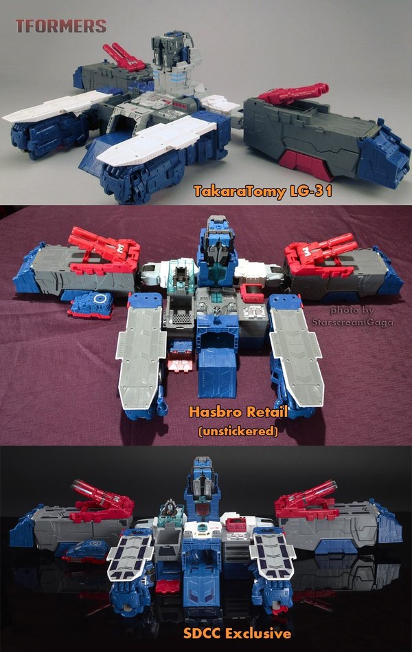 SDCC 2016 - Guide To Fortress Maximus: Convention Edition vs Hasbro Retail vs TakaraTomy Legends #SDCC2016
