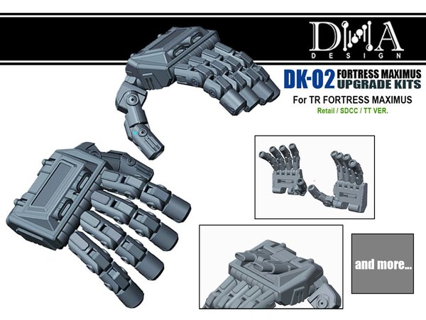 DNA Designs Announces Titans Return Fortress Maximus Hand Upgrades