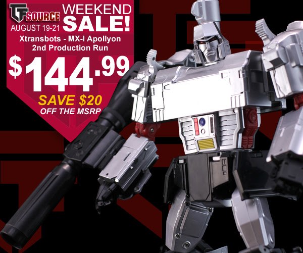 Xtransbots MX-I Apollyon - 2nd Production Run Only $144.99 - TFsource Weekend Sale! 