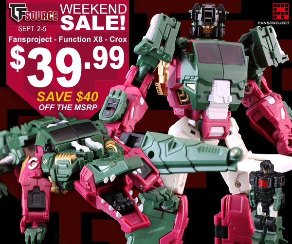 TFsource Weekend Sale! Save $40 on Fansproject - Function X8 - Crox! Only $39.99 - Now thru Labor Day!