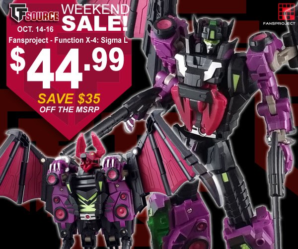 TFsource Sale: FansProject Function X-4:SIGMA L $44.99 This Weekend Only