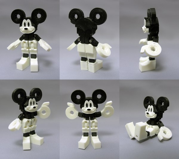 Jizai Toys Custom Mickey Mouse Cassettebot Images