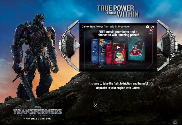 Transformers The Last Knight Lucky Draw Giveaways From Caltex True Power From Within Promotion  (1 of 3)