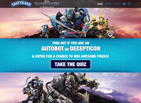 Transformers The Last Knight Sweepstakes From Tastykake Plus Pastry Themed Personality Quiz  (4 of 5)