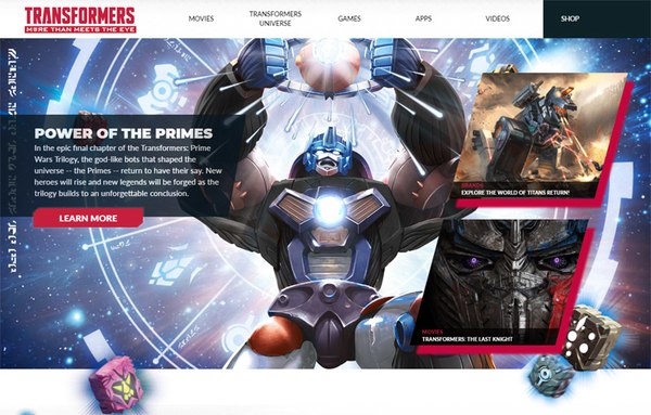 Power of the Primes Takes Over Transformers.com - Character Bios Added