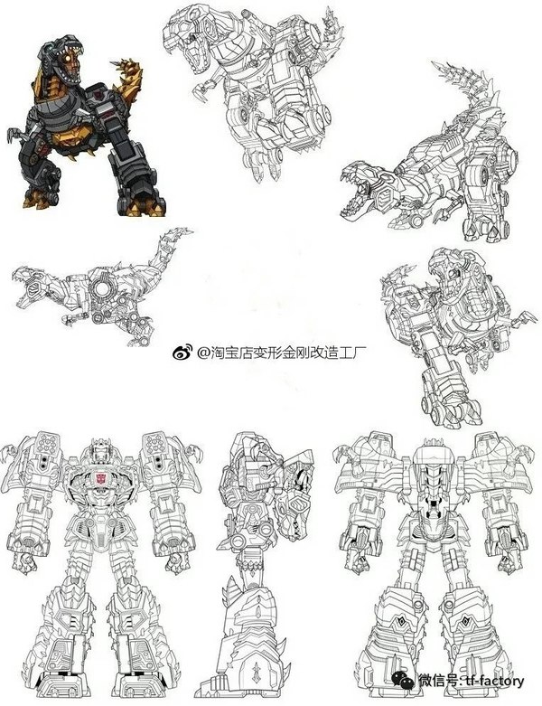 LEAKED - Grimlock Model Sheet - Cyberverse? Generations Evergreen? Both?