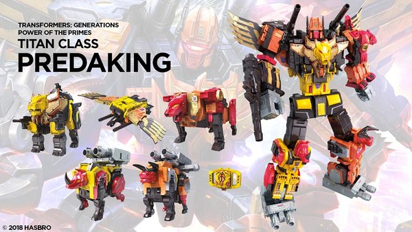 Toy Fair 2018: Official Promotional Images Of Power Of The Primes Waves 3 & 4 Leader Optimal Optimus & Predaking!