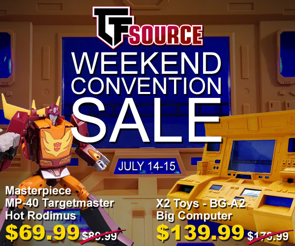 Save up to $40 off during the TFsource Convention Sale - This weekend!