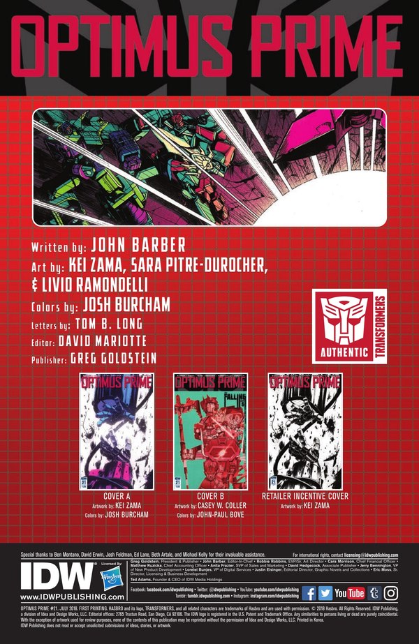 Preview Transformers Optimus Prime 21 Comic  (3 of 8)