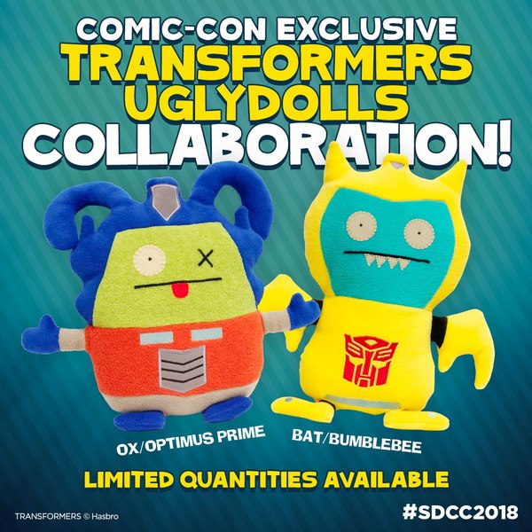 SDCC 2018 - Tranformers Ugly-Doll Exclusive Toys!