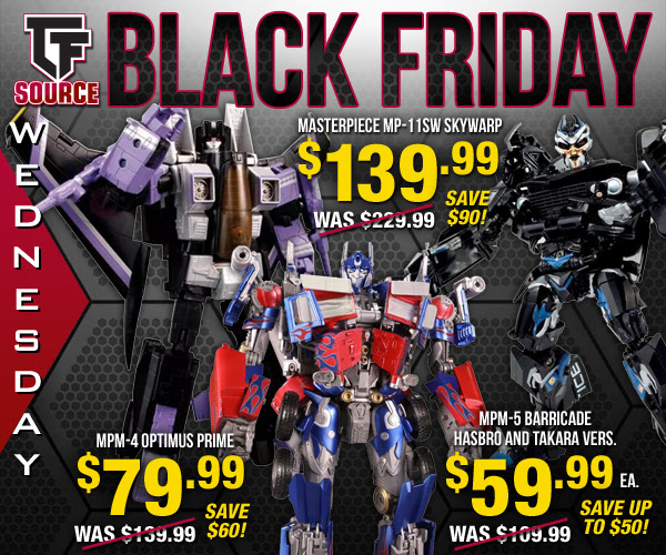 Movie Masterpiece Sale - Day 3: Black Friday Week at TFSource!