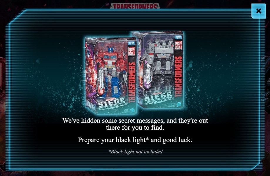 Transformers Siege Secret Messages Hidden On Packages 2 (2 of 4)
