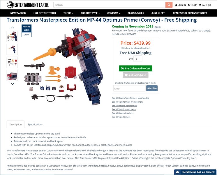 Hasbro Edition Mp 44 Optimus Prime Convoy Transformers Masterpiece Announced 9e (14 of 14)