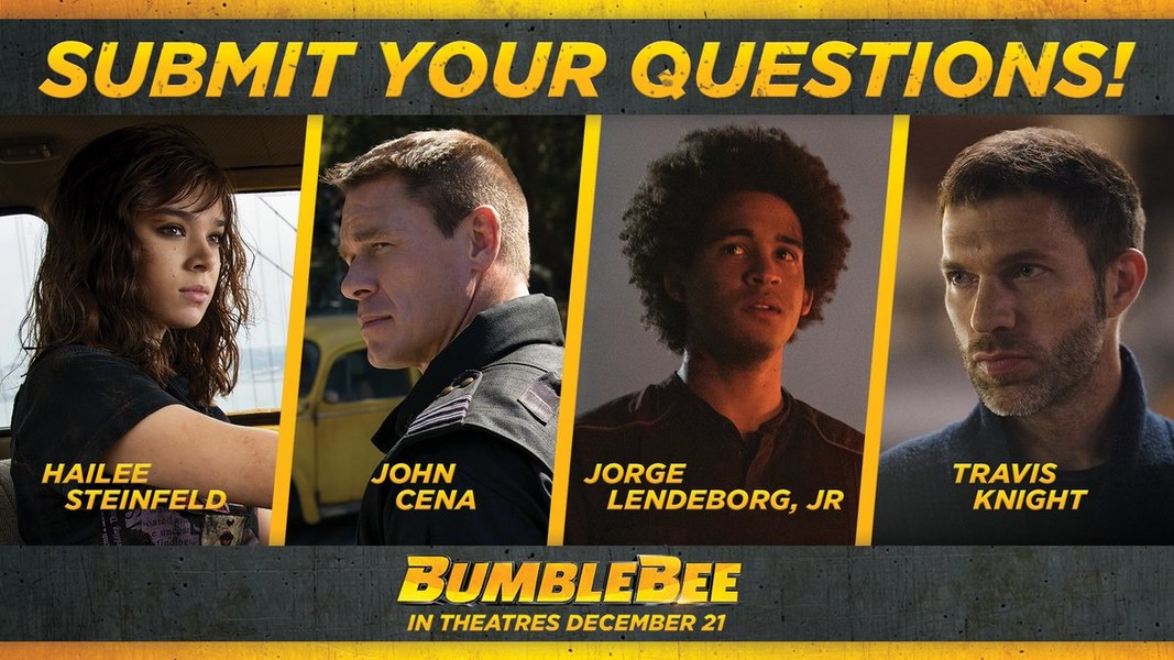 Bumblebee Q&A with Hailee Steinfeld, John Cena, Travis Knight, Jorge Lendeborg, Jr
