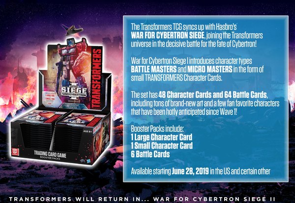 SIEGE Comes To Transformers TCG - Battle Masters & Micromasters To Debut In Third Wave Of Popular Trading Card Game