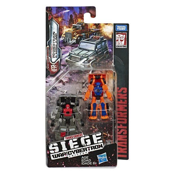 Siege Micromasters Powertrain & Highjump, BotBots Series 3 Package Images