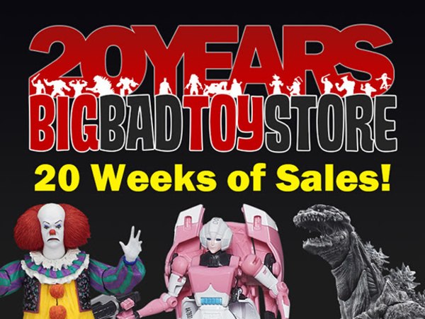 BigBadToyStore Celebrates 20th Anniversary with 20 Weeks of Sales!