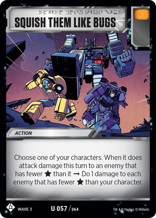 SQUISH THEM LIKE BUGS - Sara Pitre-Durocher Reveals New Transformers TCG Card From Upcoming SIEGE Set