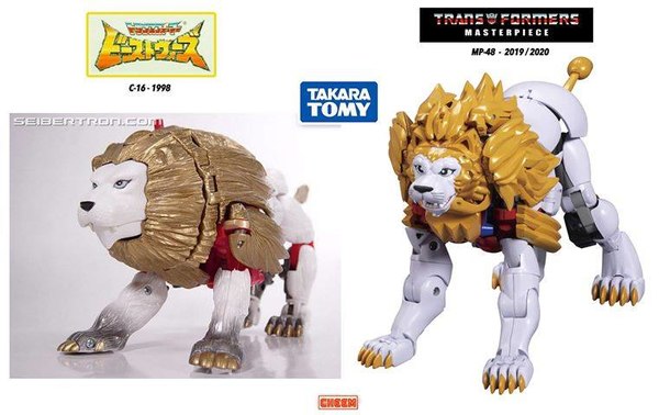  Beast Wars II  and MP-48 Masterpiece Lio Convoy Comparison Images