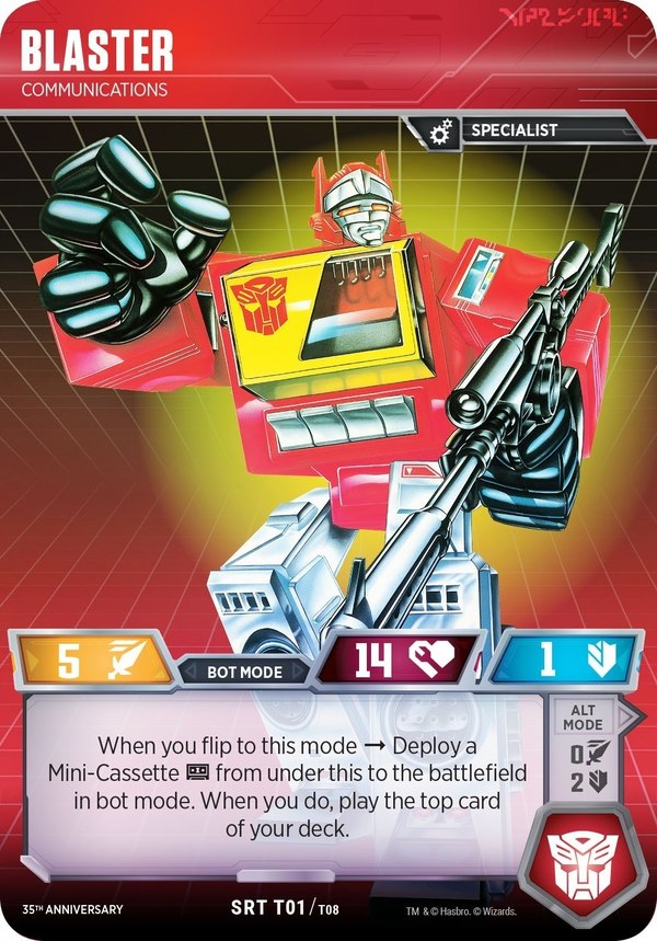 SDCC 2019 - Transformers TCG Blaster Vs Soundwave Card Art Plus Retail Version And Omnibots Pack Announced