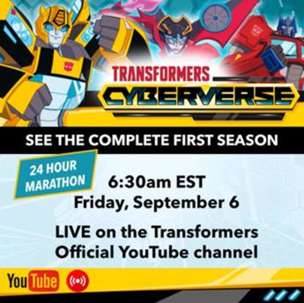 Hasbro 24-hr Marathon of Transformers: Cyberverse Starts Tomorrow 