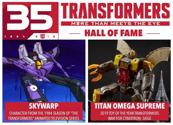 Skywarp and Titan Omega Supreme Join Transformers Hall of Fame!