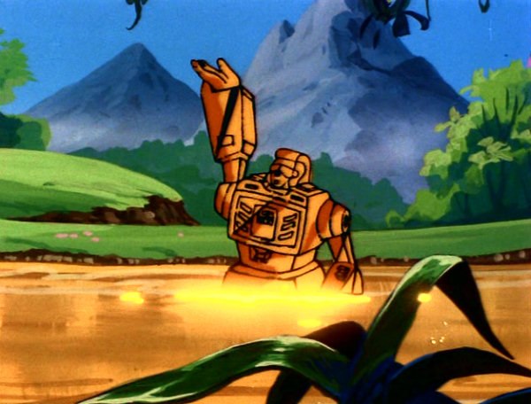 Beachcomber in the Golden Lagoon from Transformers G1 cartoon